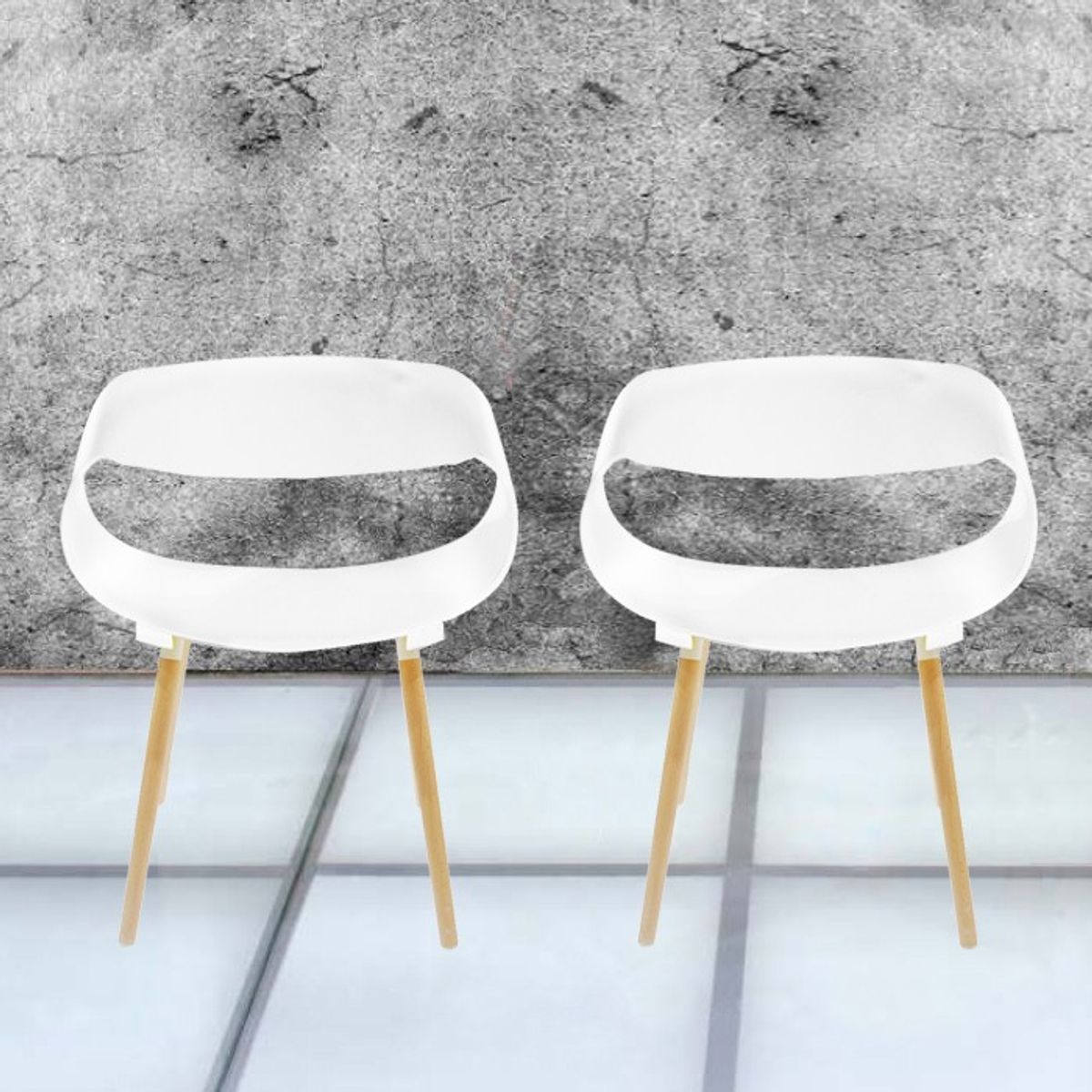 ARTIHOGAR - PACK 2 SITIAL  NORDIC COLOR BLANCO