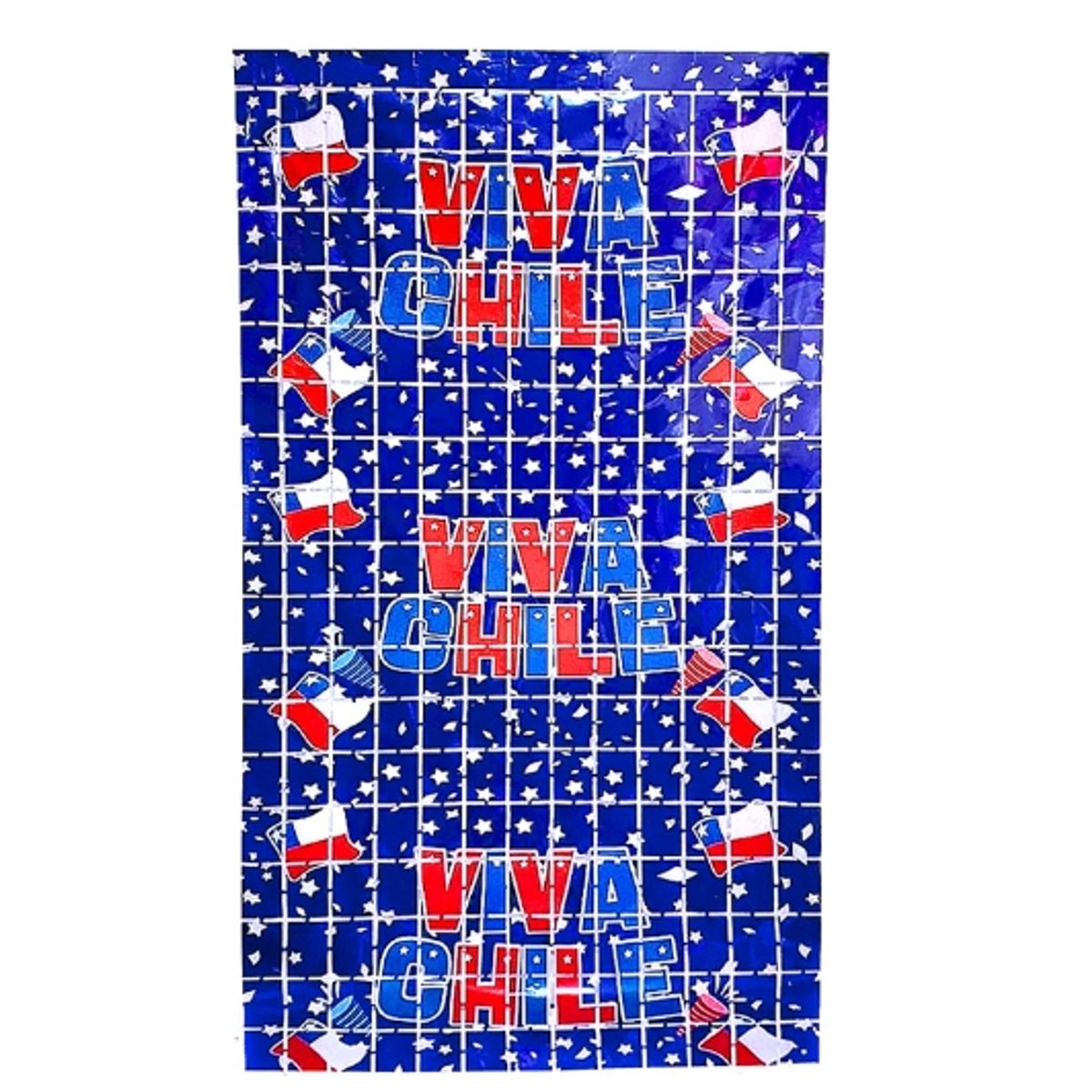 GENERICO - Adorno Mural Metalico Viva Chile 2x1 X1 Uni Color Variado