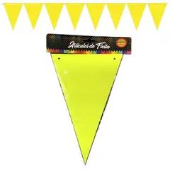 GENERICO - Banderín Fluor Varios Colores 5m Guirnalda