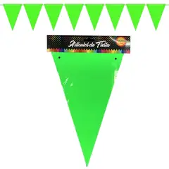 GENERICO - Banderín Fluor Varios Colores 5m Guirnalda