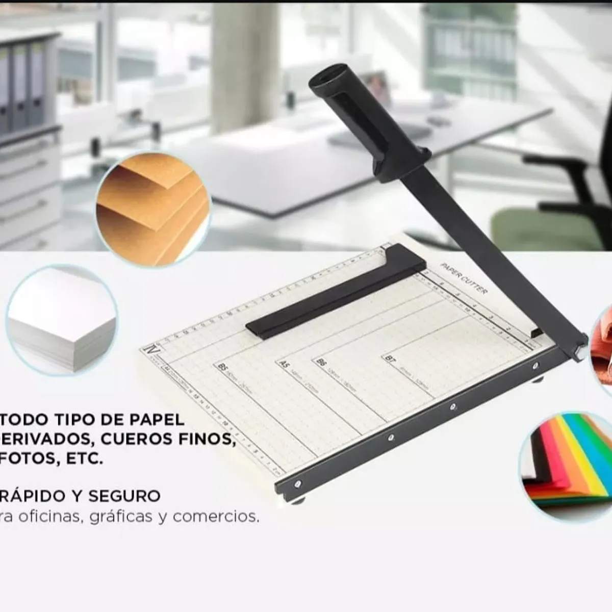 GENERICO - Guillotina Metálica Cortador Papel Fotos