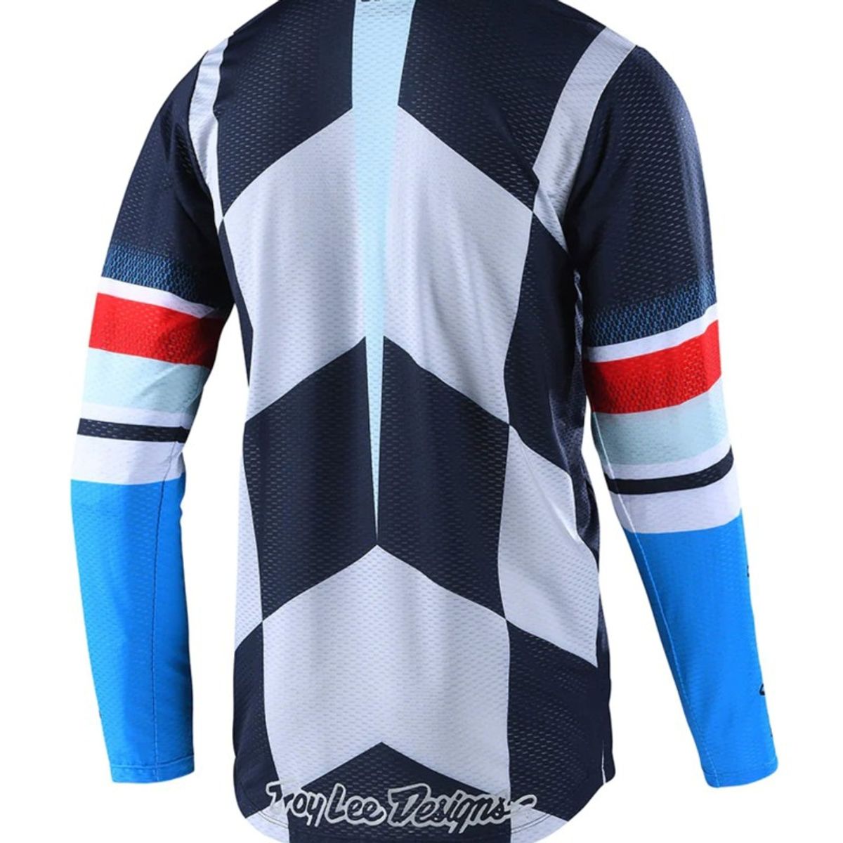 TROY LEE DESIGNS - Polera Moto GP Air Warped Azul Rojo Troy Lee Designs