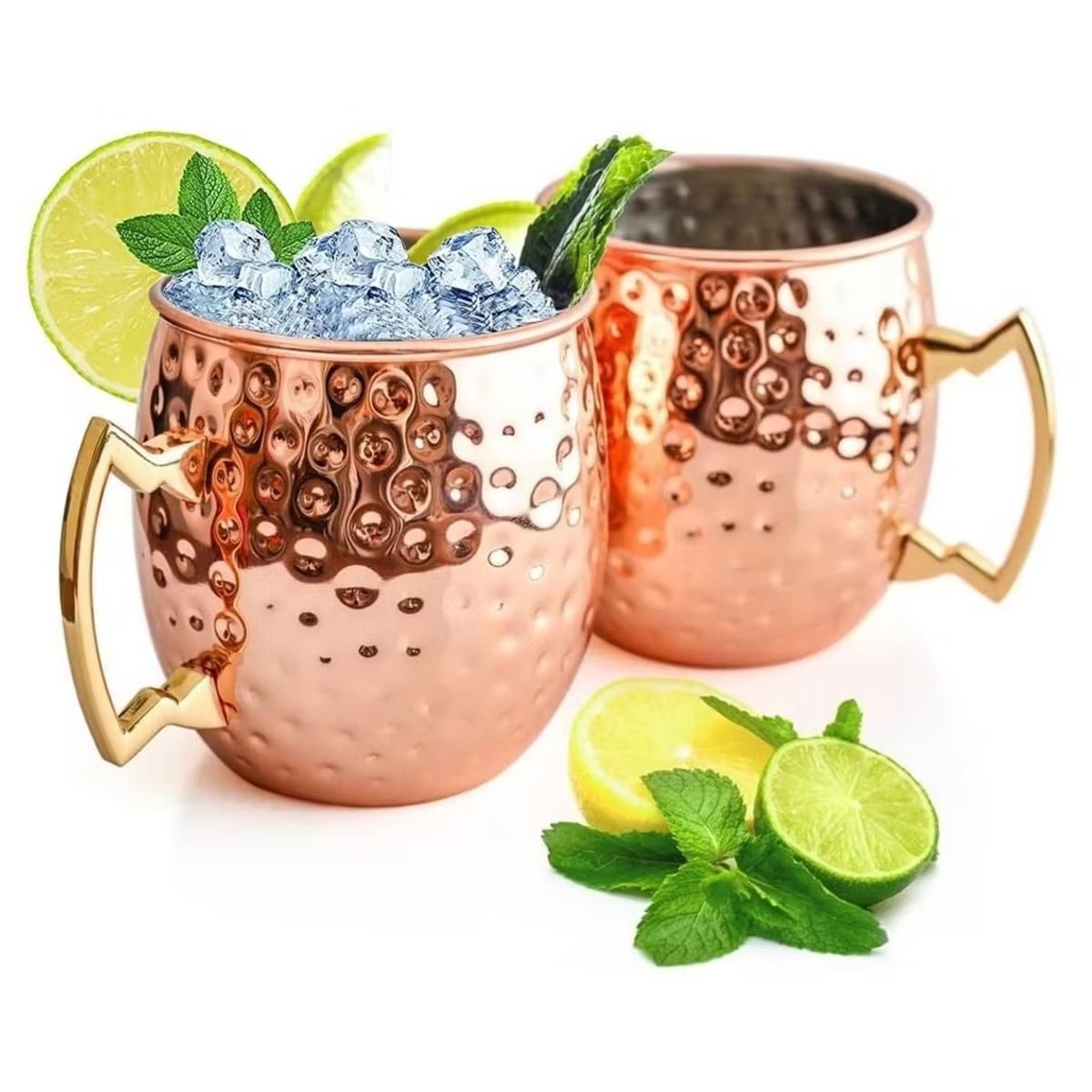 GENERICO - Pack X2 Mugs De Cobre Vasos Tragos Moscow Mule Mojito