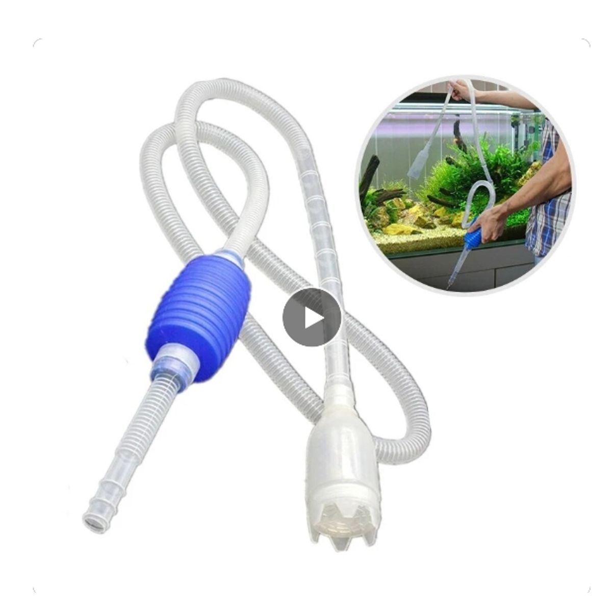 GENERICO - Sifón De Acuario Cambiador De cambio De Agua Al Vacío