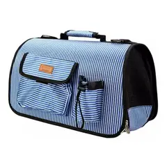 GENERICO - Bolso Transportador Viaje Para Perros Y Gatos Talla L Azul
