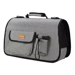 GENERICO - Bolso Transportador Viaje Para Perros Y Gatos Talla L Gris