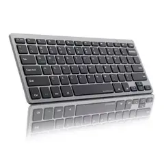 WEIBO - Teclado inalámbrico Bluetooth delgado silencioso para PC smartphone
