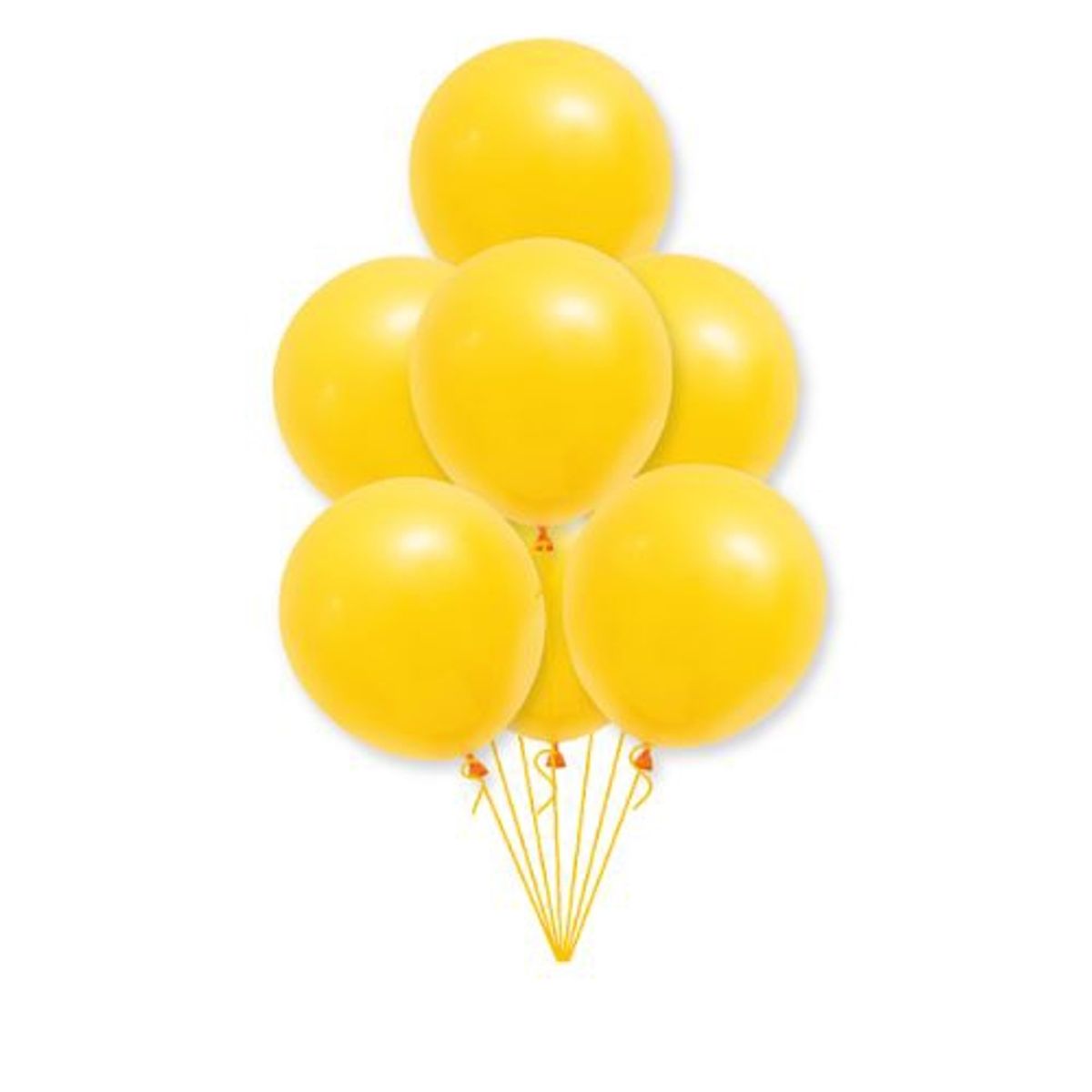 GENERICO - Globos Latex Color Amarillo 10 Unidades 25 Cm