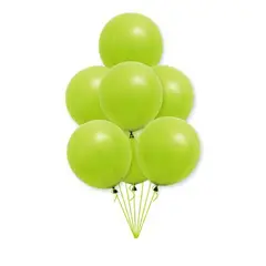 GENERICO - Globos Latex Color Verde 10 Unidades 25 Cm