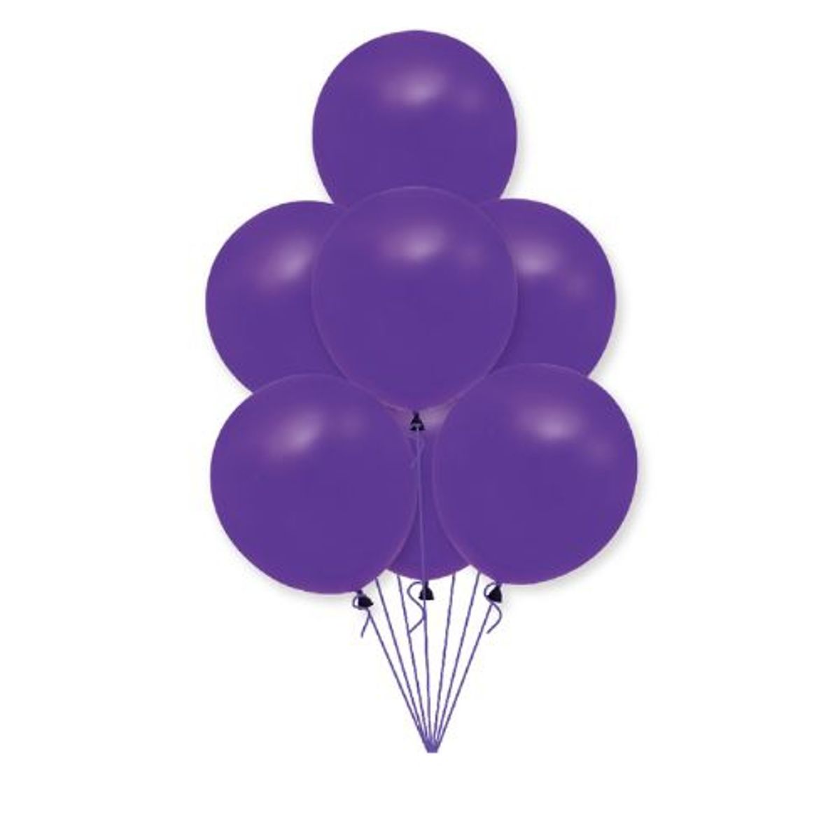 GENERICO - Globos Latex Color Morado 10 Unidades 25 Cm
