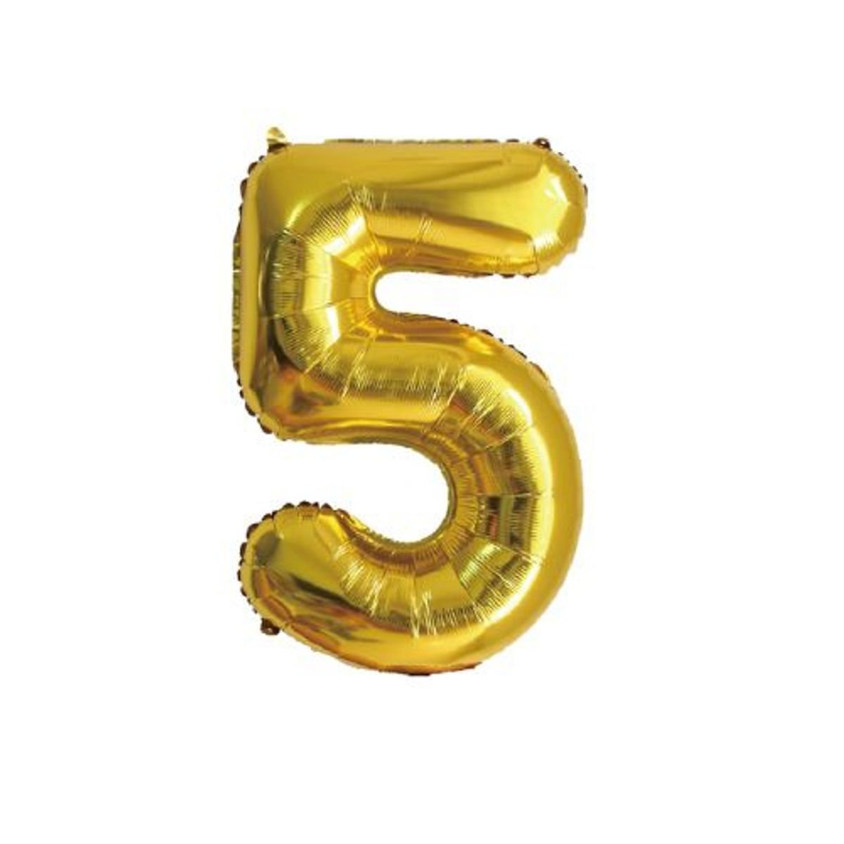 GENERICO - Globos Diseño Numero 5 Color Dorado