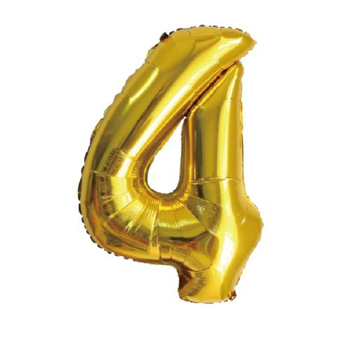 GENERICO - Globos Diseño Numero 4 Color Dorado