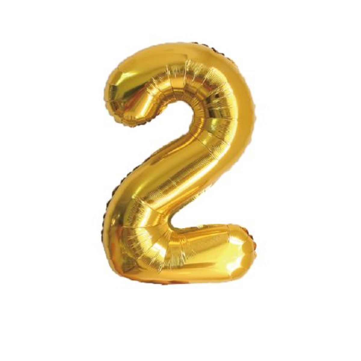 GENERICO - Globos Diseño Numero 2 Color Dorado