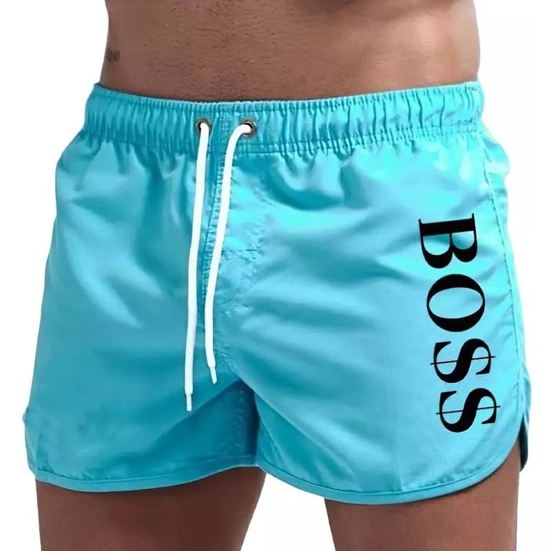 EDWINAYY - Short Deportivo Corto Hombre Bolsillo Cierre Pantalones Playa