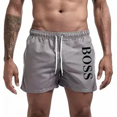 EDWINAYY - Short Deportivo Corto Hombre Bolsillo Cierre Pantalones Playa