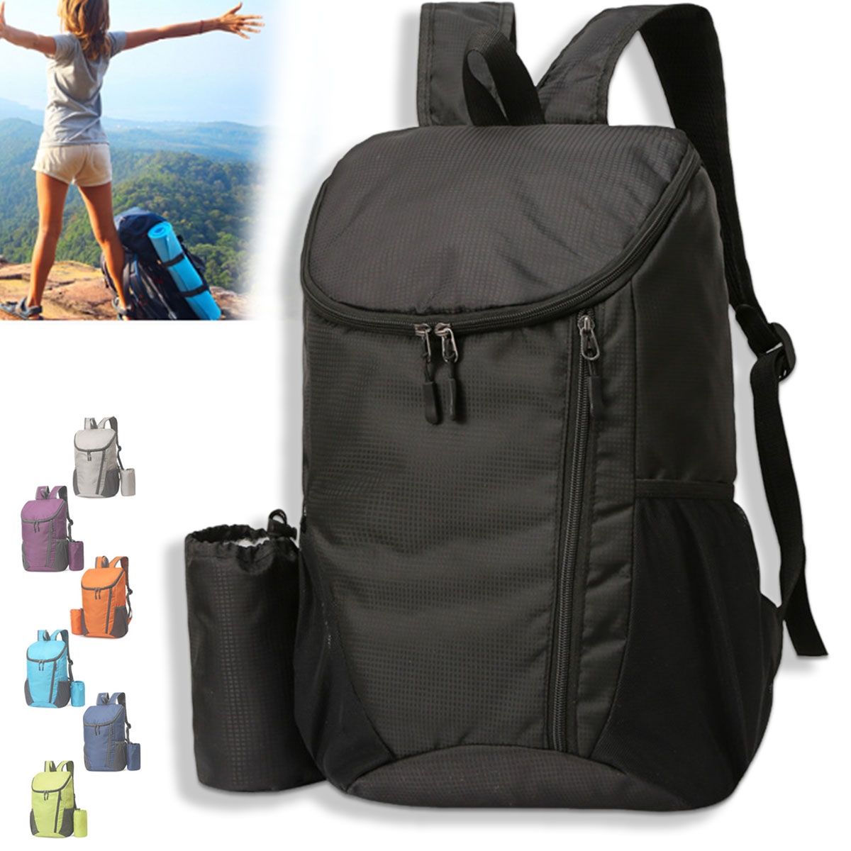 EDWINAYY - Mochila Bolsa Gran Capacidad Para Viajes Deporte Impermeable