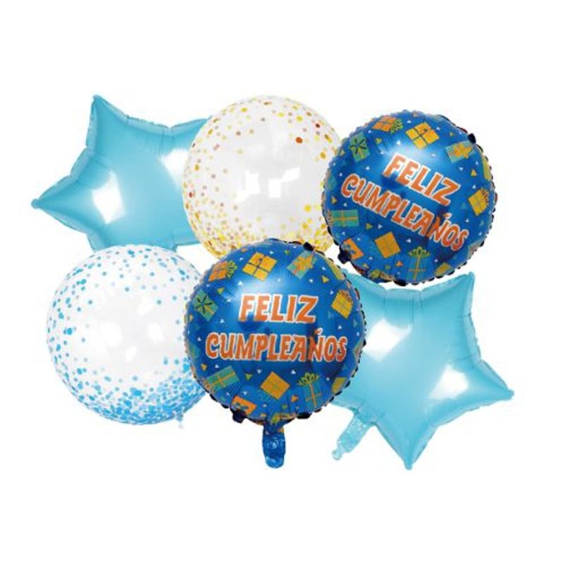 GENERICO - Globos Latex Diseño Redondo Estrella Colores