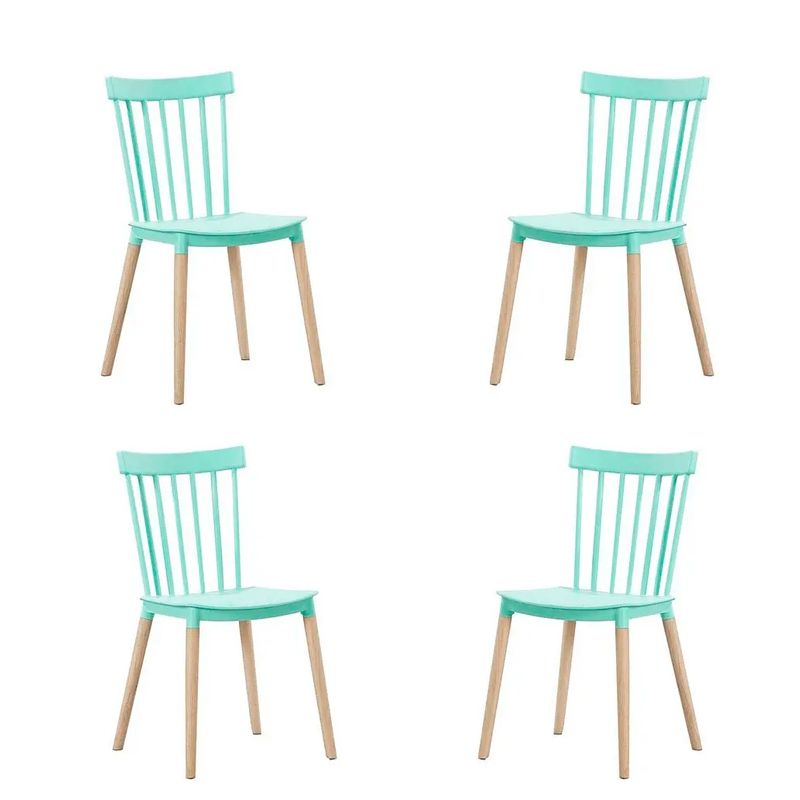 GENERICO - Pack de 4 Sillas Estilo Windsor MENTA