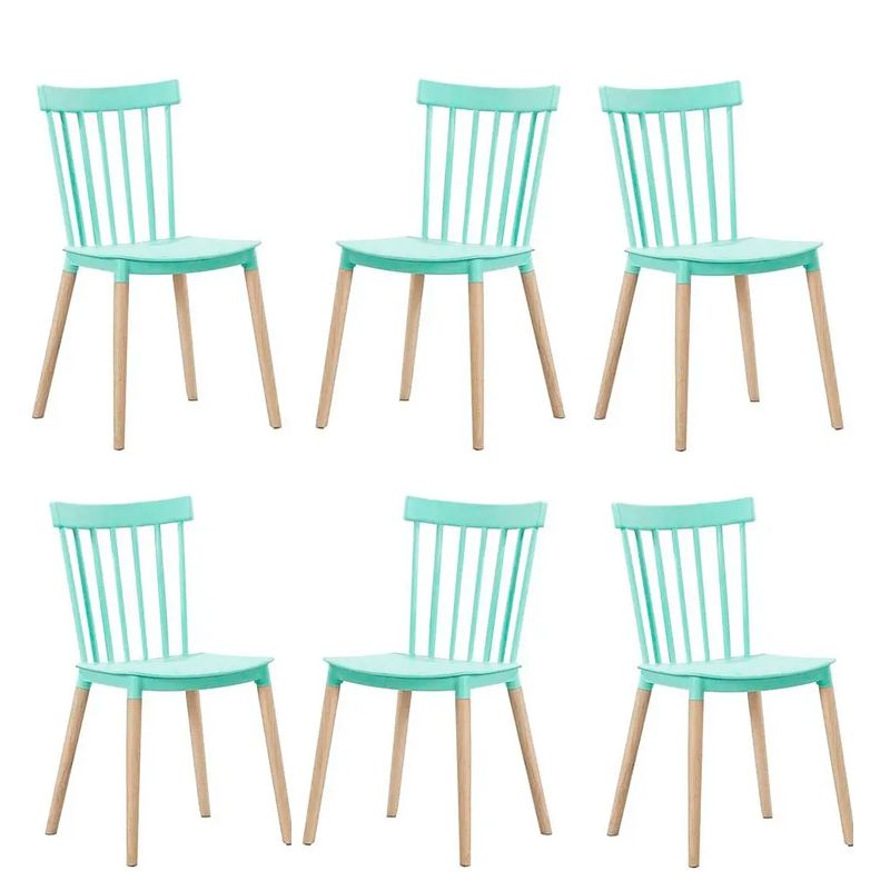 GENERICO - Pack de 6 Sillas Estilo Windsor MENTA