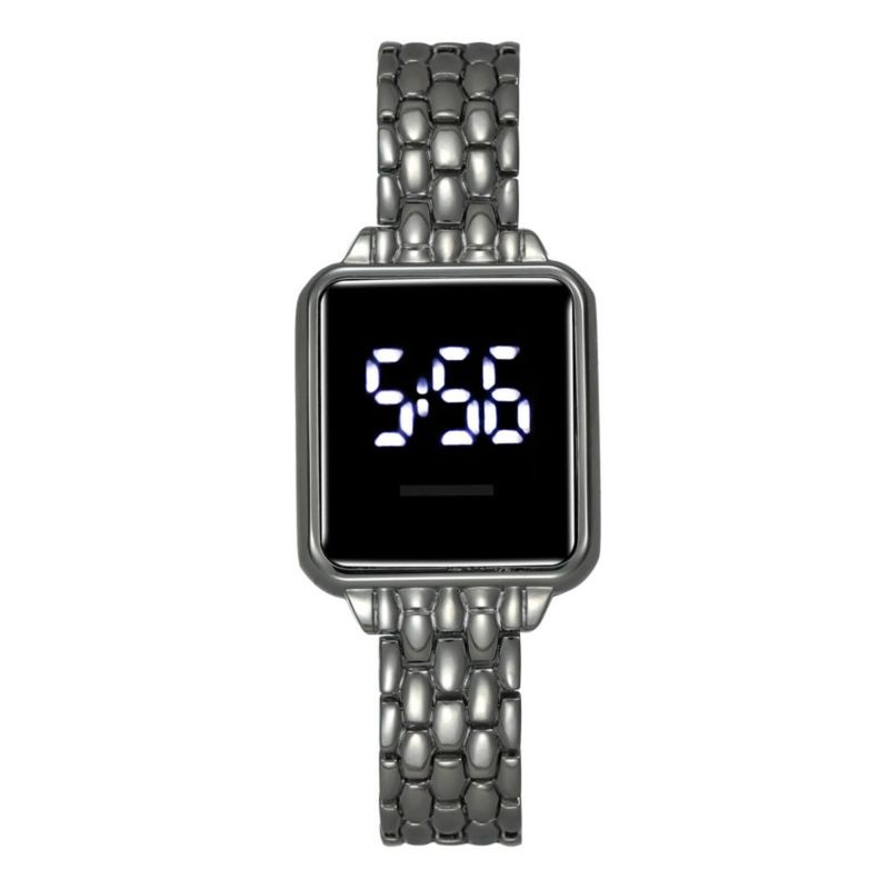 GENERICO - Reloj digital led touch con diamantes de imitación de lujo para mujer