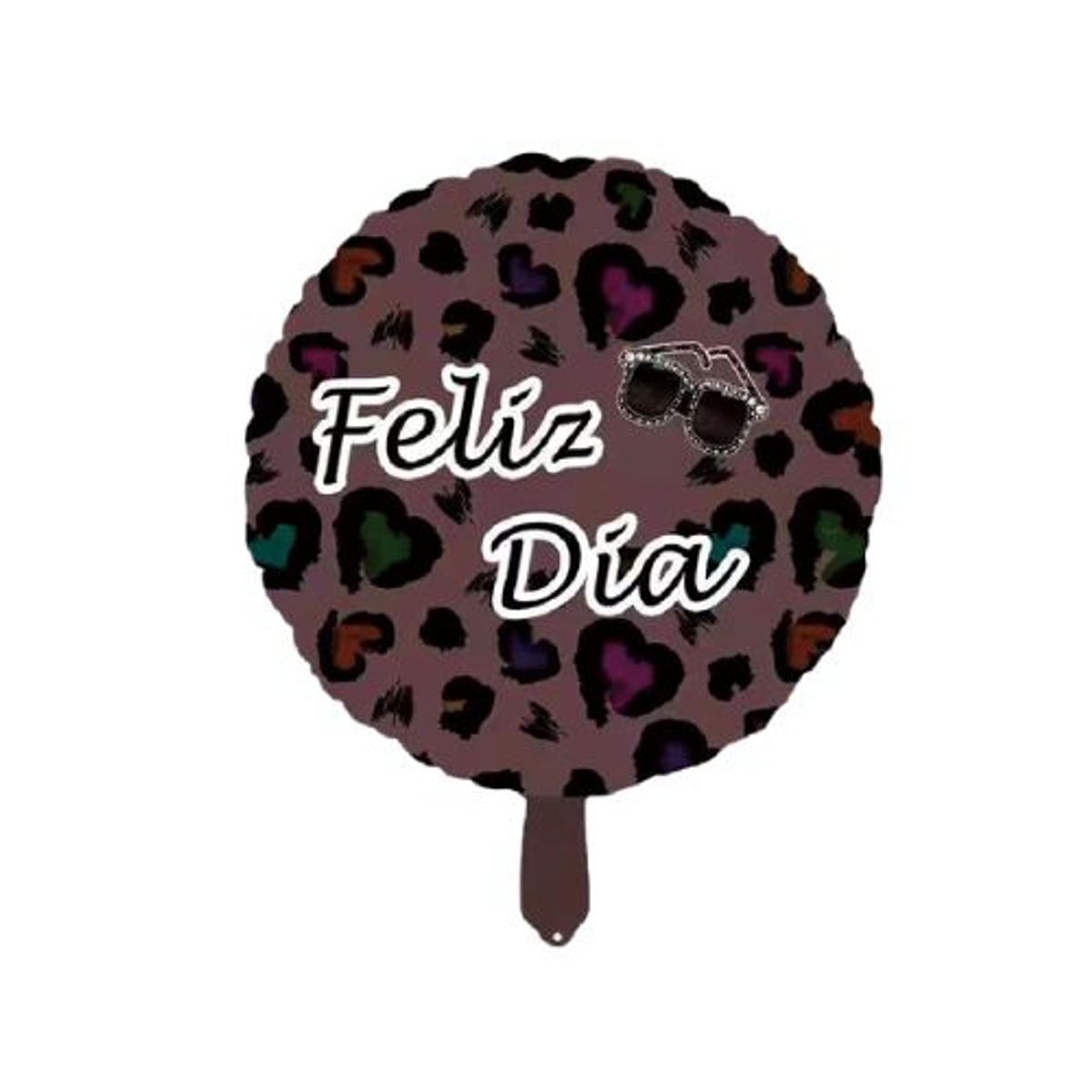 GENERICO - Globo DIbujo Feliz Dia Color 1 Unidad 45X45 Cm