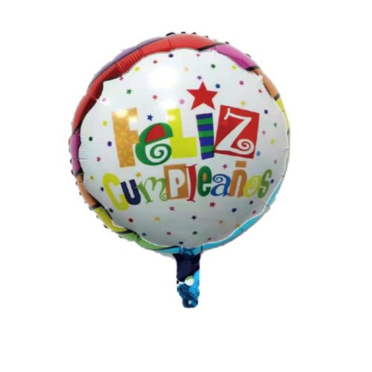 GENERICO - Globo Redondo Latex Feliz Cumpleaños Colores