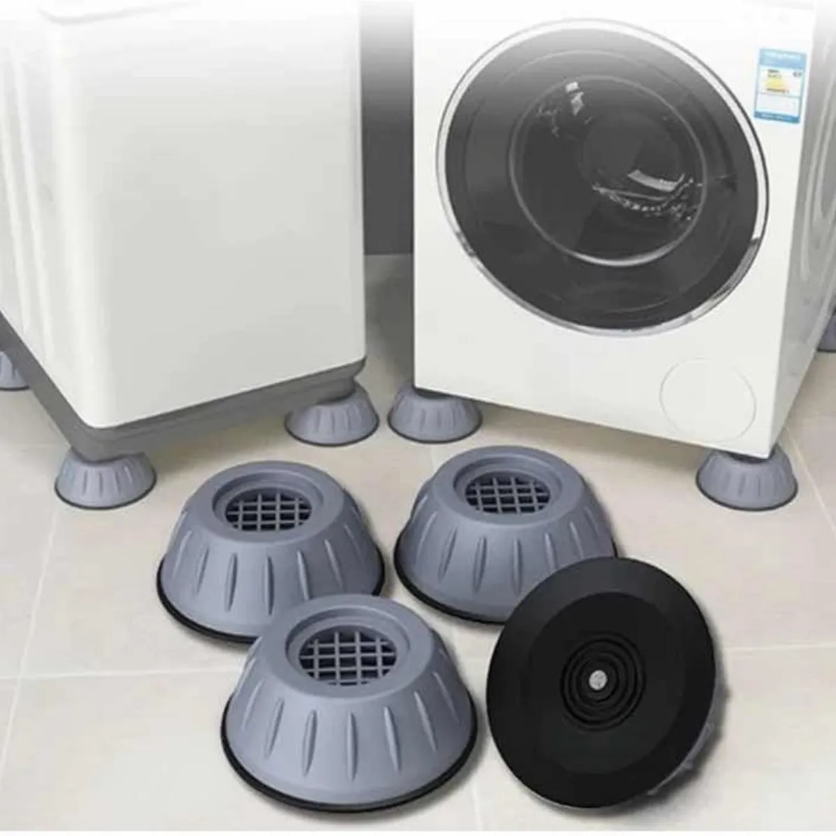 GENERICO - Almohadillas 4pcs Antivibracion Universal Goma Lavadora