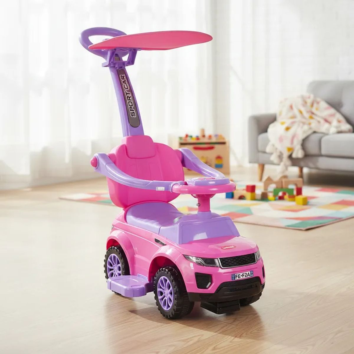 BEBESIT - Corre Pasillo con Toldo Rosado Bebesit