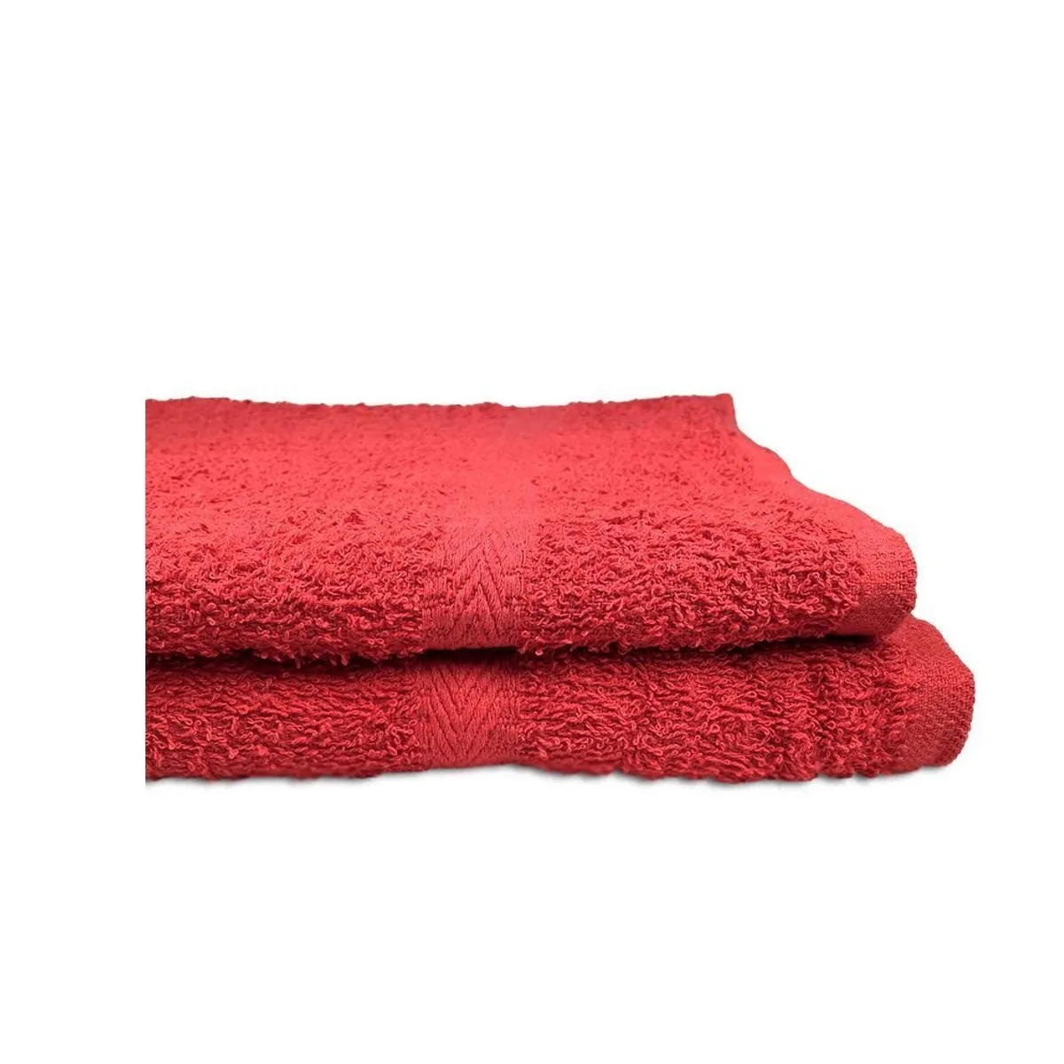 GENERICO - Set Juego De Toallas Doral Lisas de Algodón Roja