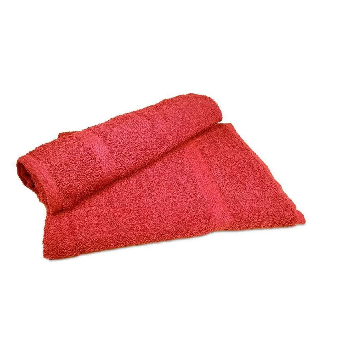 GENERICO - Set Juego De Toallas Doral Lisas de Algodón Roja