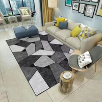 Alfombra 200X240 Para Living DISEÑO EN GRIS DELGADA MARIA