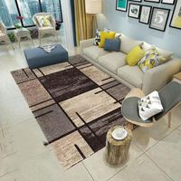 ALFOMBRA DISEÑO GEOMETRICO CON BEIGE PARA LIVING 160X200 MARIA