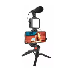 GENERICO - Kit Creadores De Contenido Micrófono + Estabilizador Celular