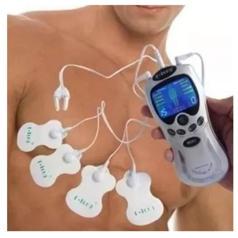 INVENCIBLE - ELECTROFISICO TENS ELECTROESTIMULADOR 4 PARCHES AM96