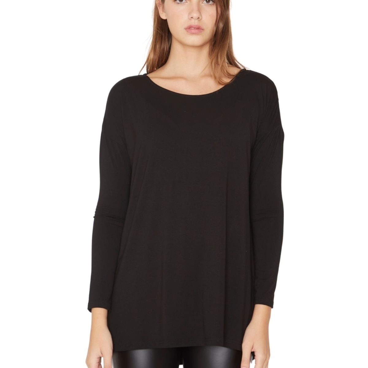 JACINTA TIENDA - Polera Alana III negra Jacinta Tienda