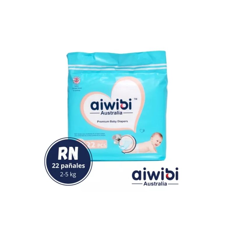 GENERICO - Pañales Aiwibi Ultra Suave Premium- Talla Rn - 22pañales