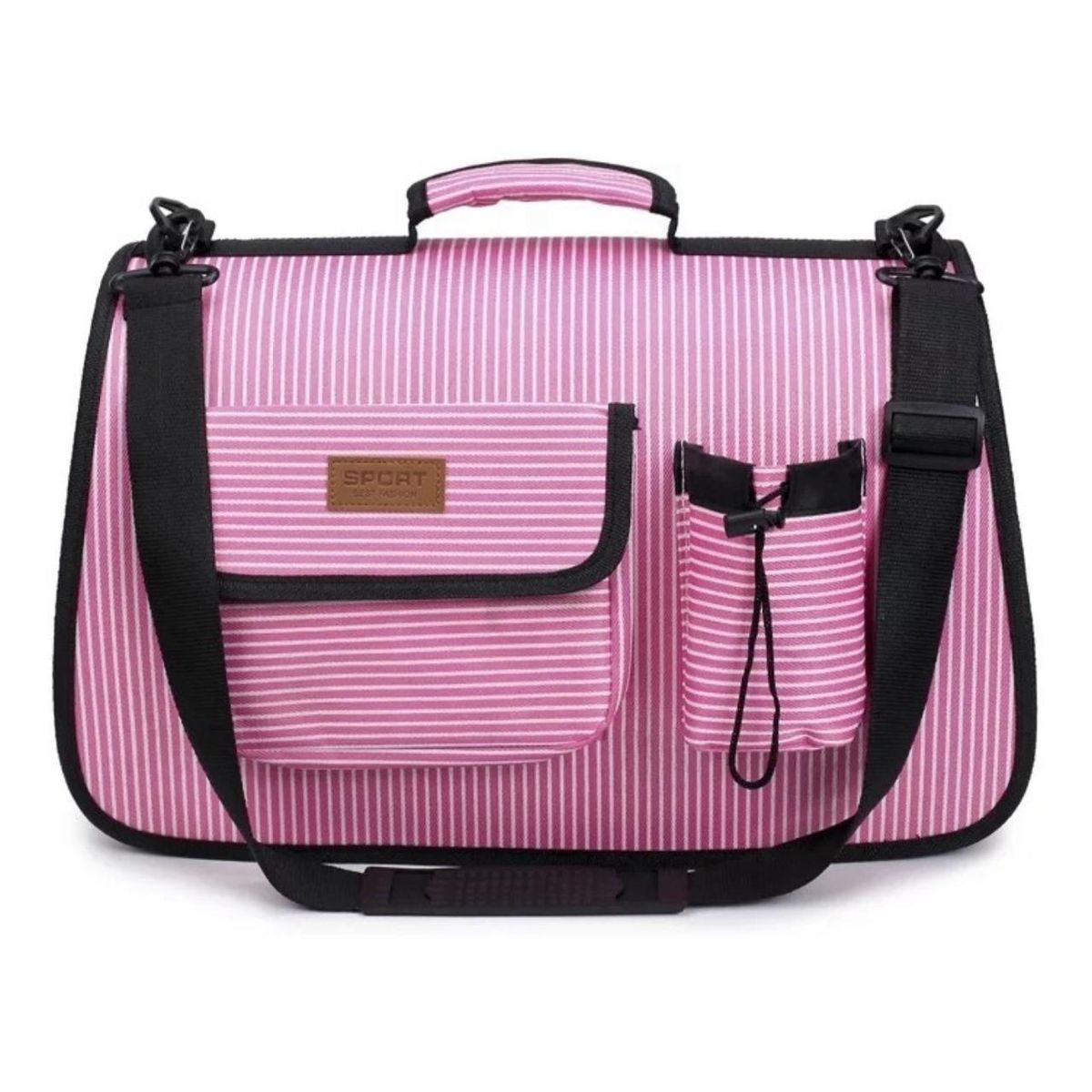 GENERICO - Bolso Transportador Viaje Para Perros Y Gatos Talla L Rosado