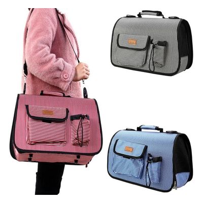 Imagen 2 del producto Bolso Transportador Viaje Para Perros Y Gatos Talla L Rosado