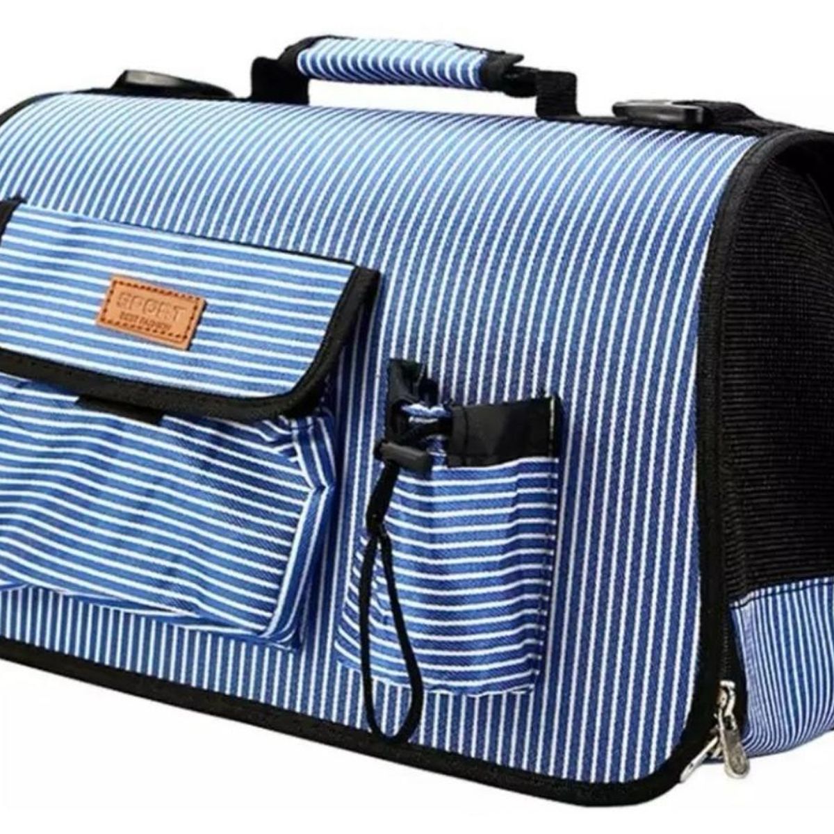 GENERICO - Bolso Transportador Viaje Para Perros Y Gatos Talla M Azul