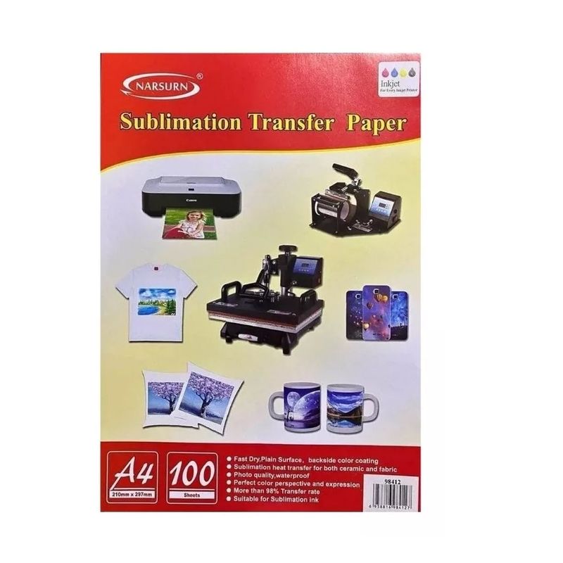 IRM - 10 Hojas Papel Sublimar A4 Papel Transfer