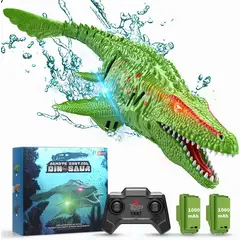 HOSHI - Dinosaurio Acuático Eléctrico a Control Remoto Verde