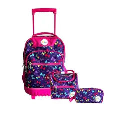 EKIZDE - Mochila escolar con Ruedas Tripack 30 litros- Lazos Model