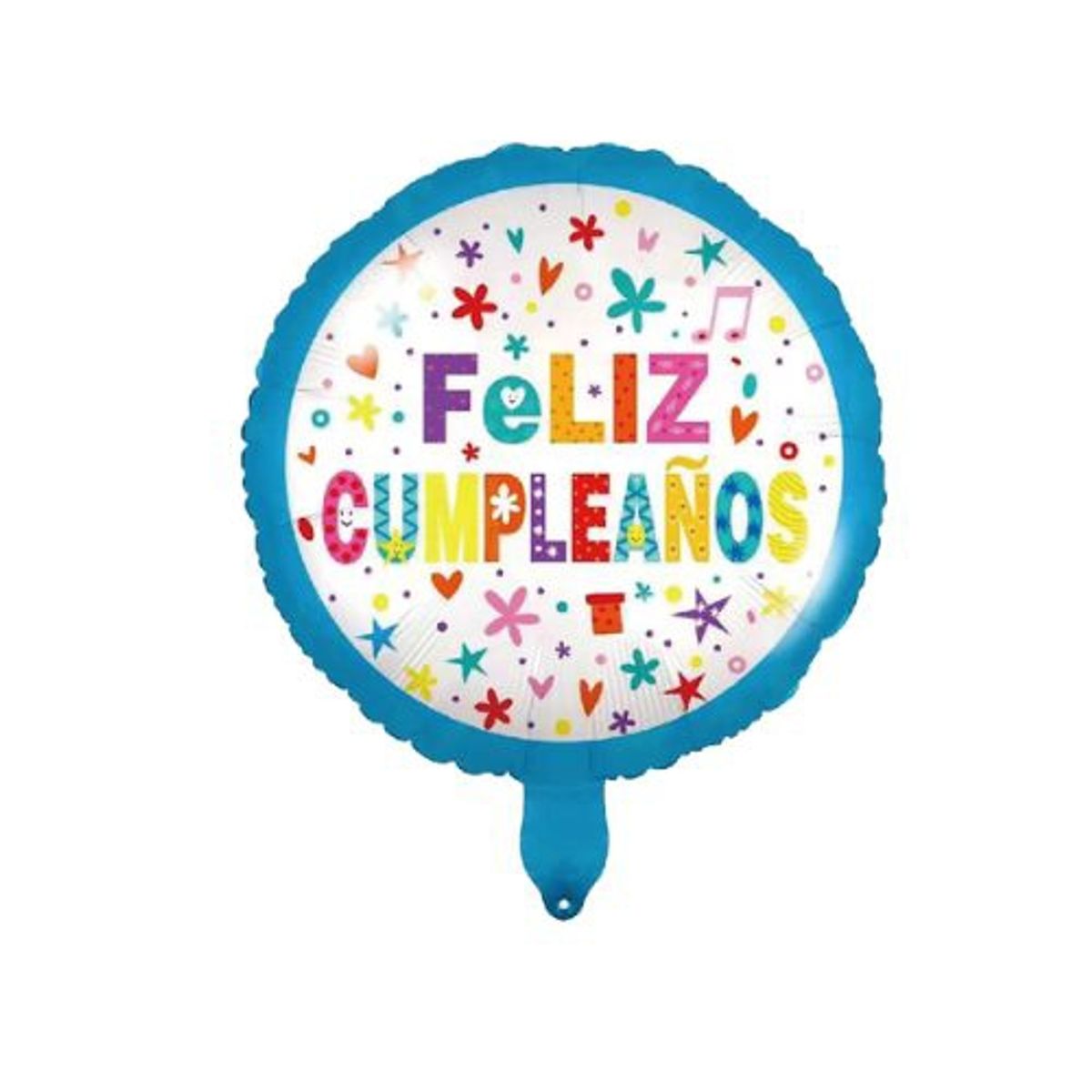 GENERICO - Globo Diseño Redondo Feliz Cumpleaños 45X45 Cm