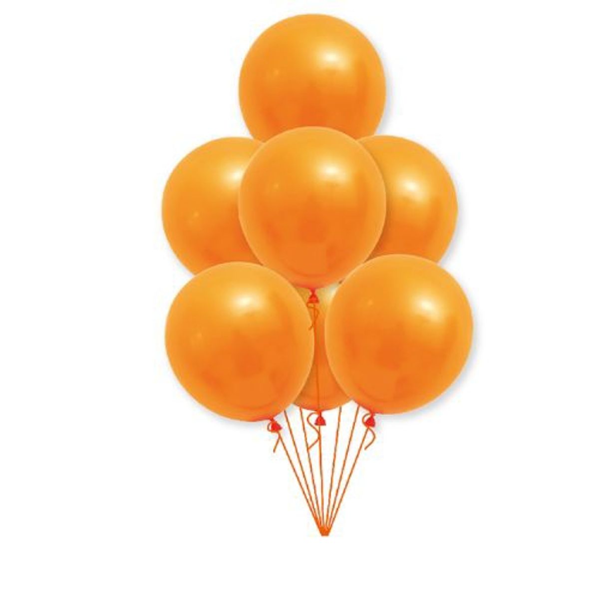 GENERICO - Globos Latex Color Naranja 10 Unidades 25 Cm