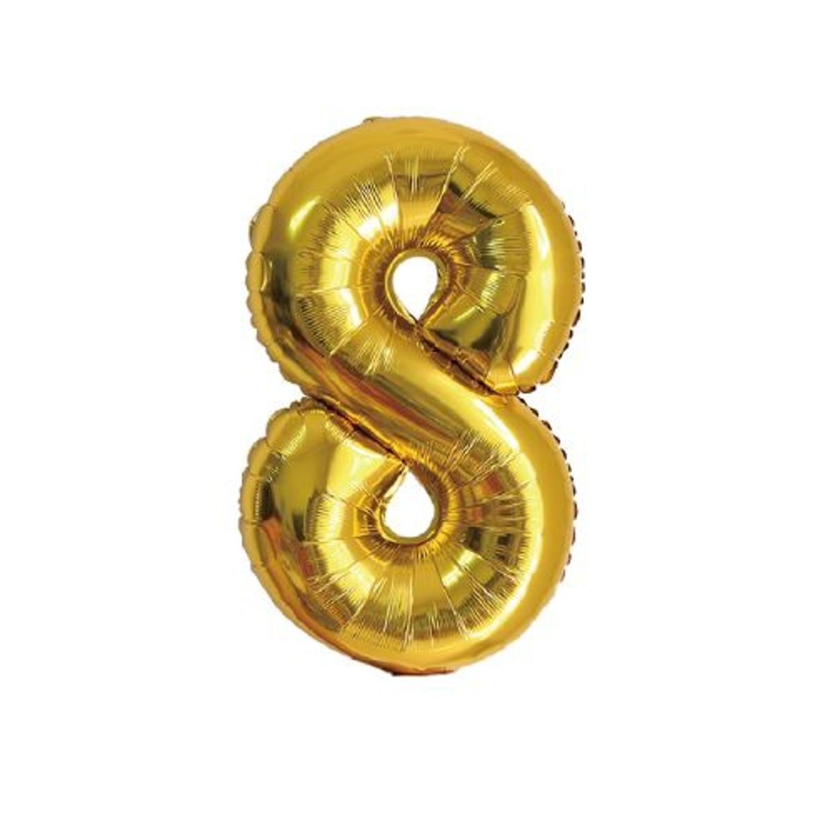GENERICO - Globos Diseño Numero 8 Color Dorado