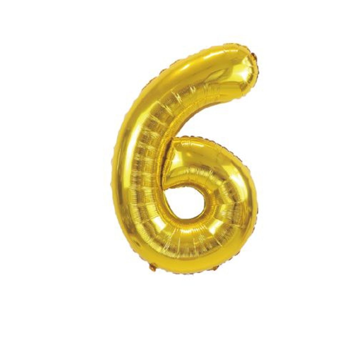 GENERICO - Globos Diseño Numero 6 Color Dorado
