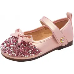 EDWINAYY - Zapatos De Niñas Princesas Planos Ballerina Fiesta Glitter