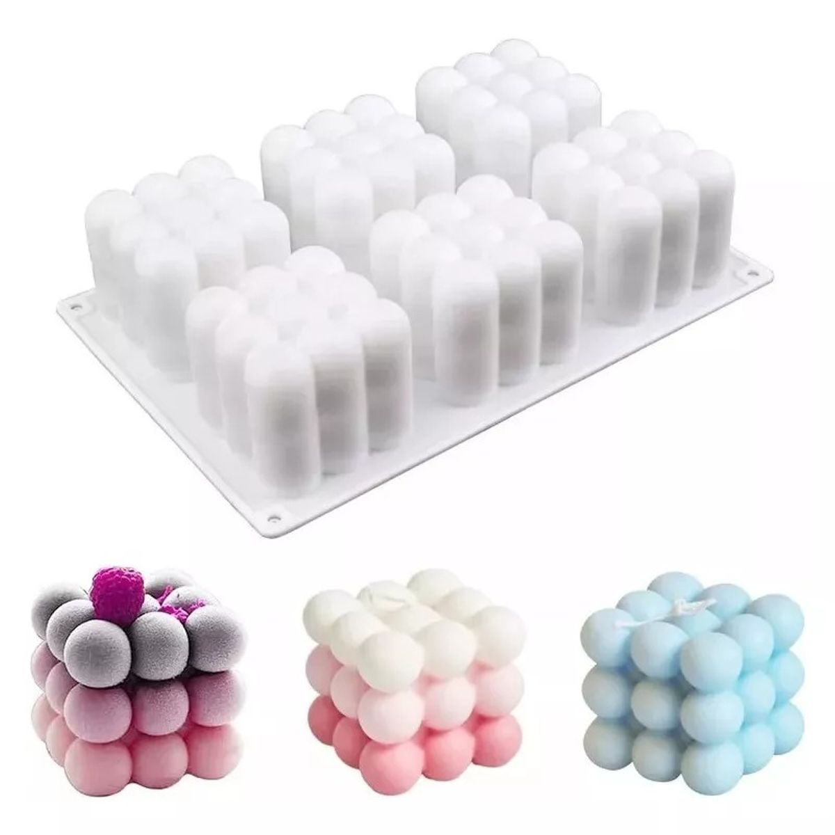 EDWINAYY - Moldes Para Resina De Silicona Artesanías Cocina Para Velas