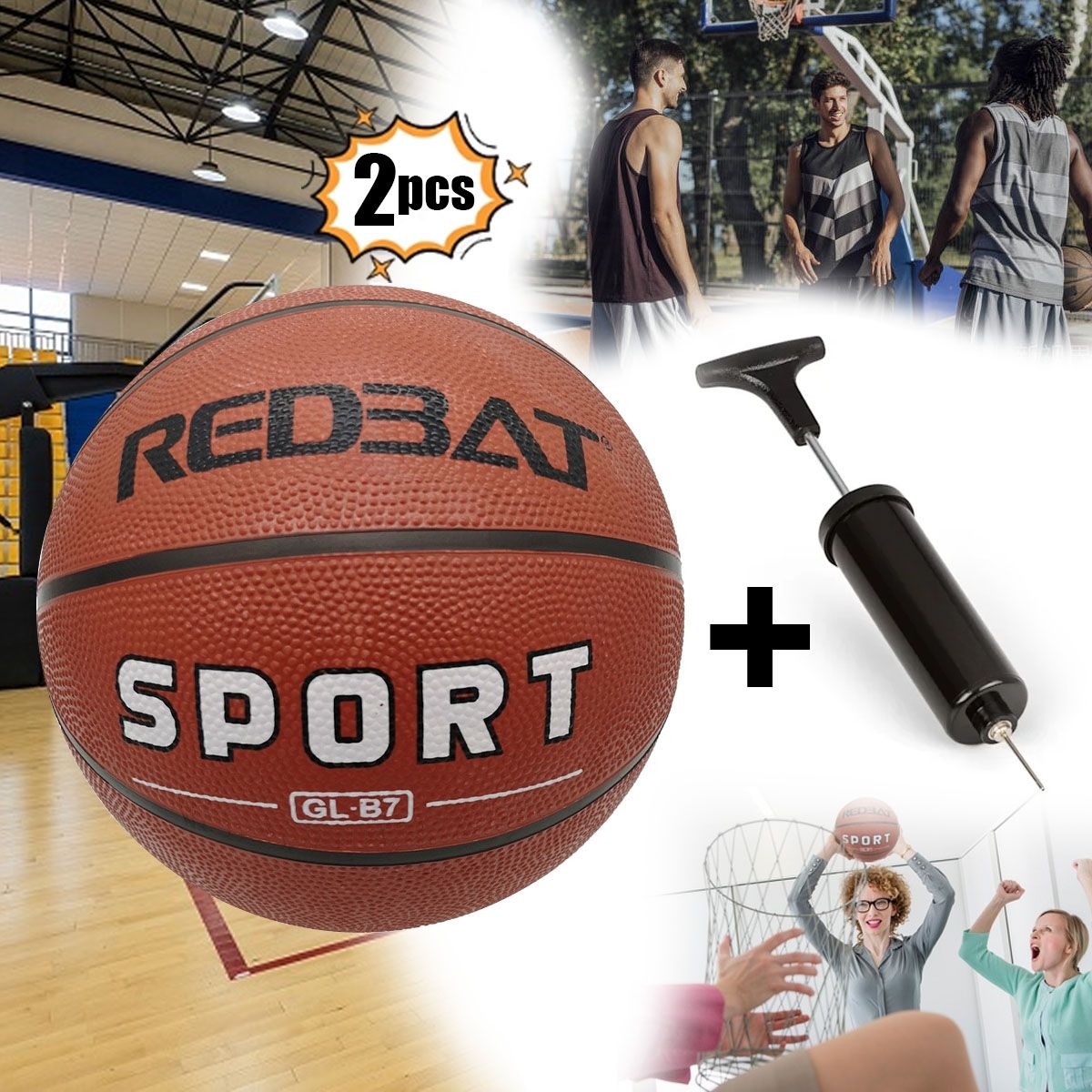 EDWINAYY - Balón Basketball Caucho Texturizado Nba Authentic Tama?o 7