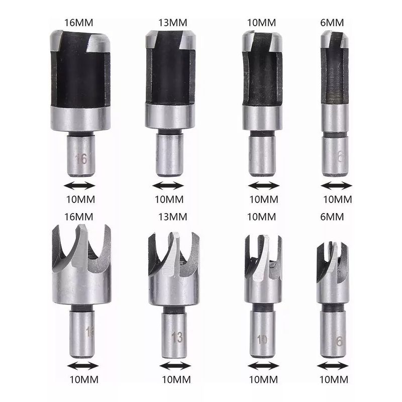 EDWINAYY - Set 8 Brocas Cortadoras De Tapón O Tarugo Para Madera